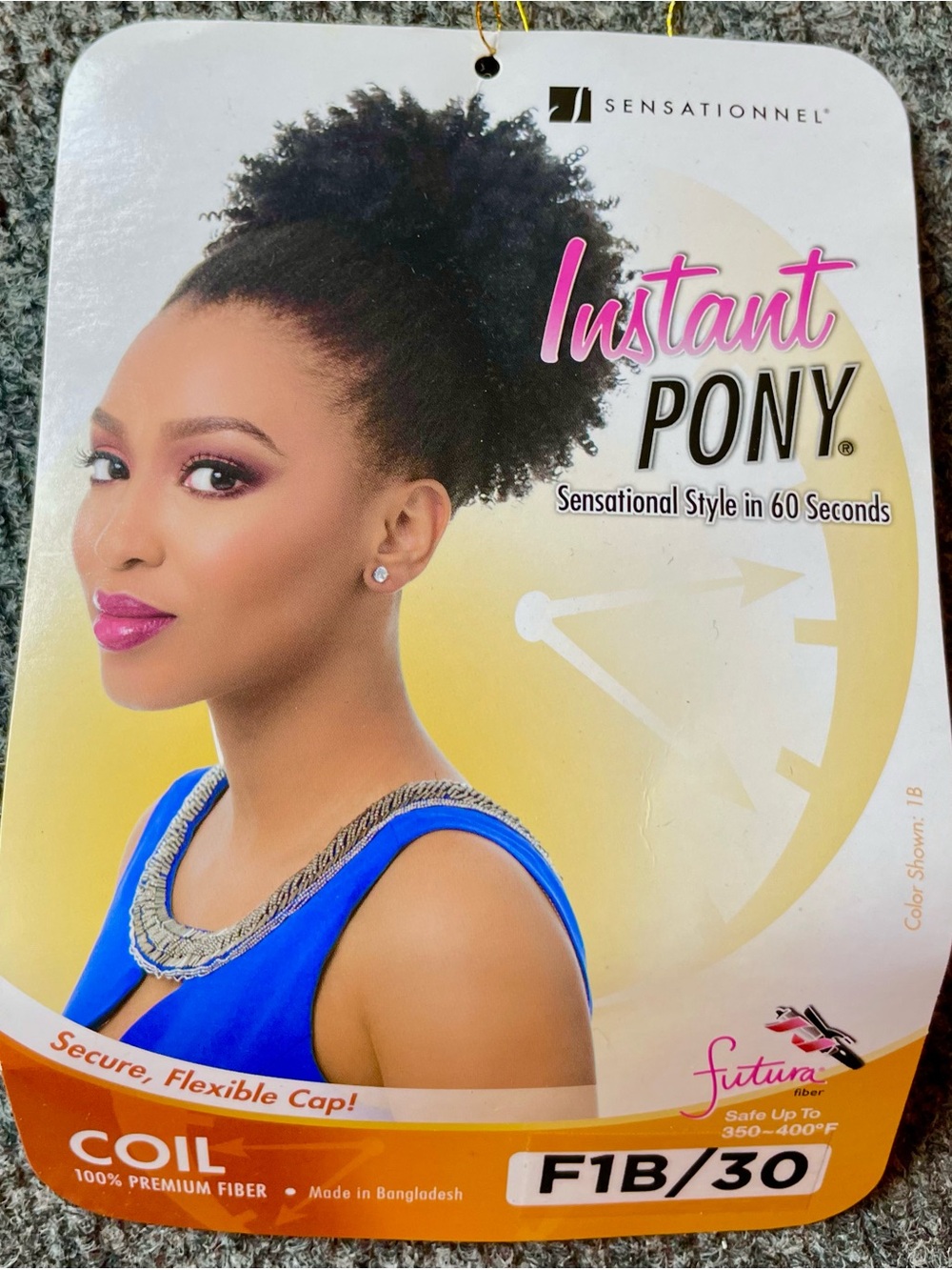 Sensationnel Instant Pony ID Coil ā F1B/30 Black with Brown Highlights